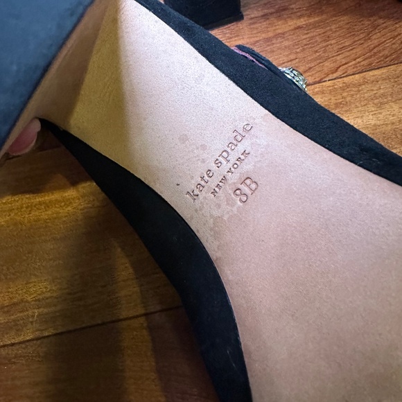 Kate Spade Maren Mary Jane Pumps, 8, Black Suede - Picture 5 of 7